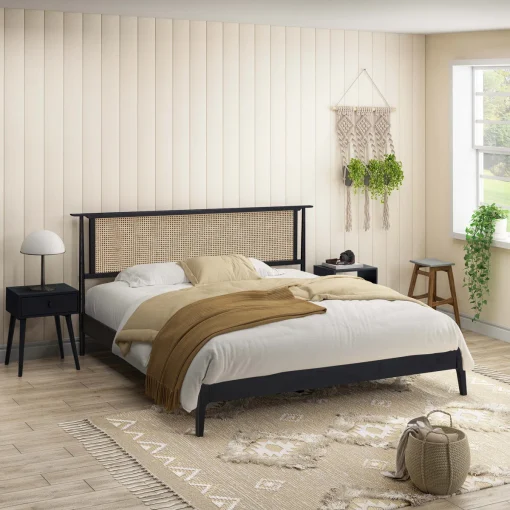 Rubicon Tempat Tidur Minimalis Model Rotan Kayu Jati
