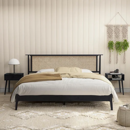 Rubicon Tempat Tidur Minimalis Model Rotan Kayu Jati