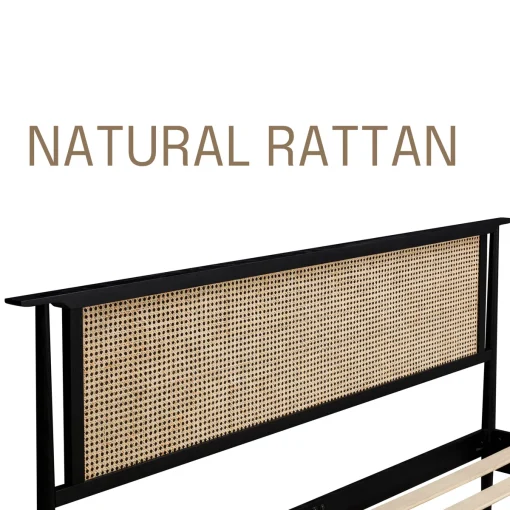 Rubicon Tempat Tidur Minimalis Model Rotan Kayu Jati