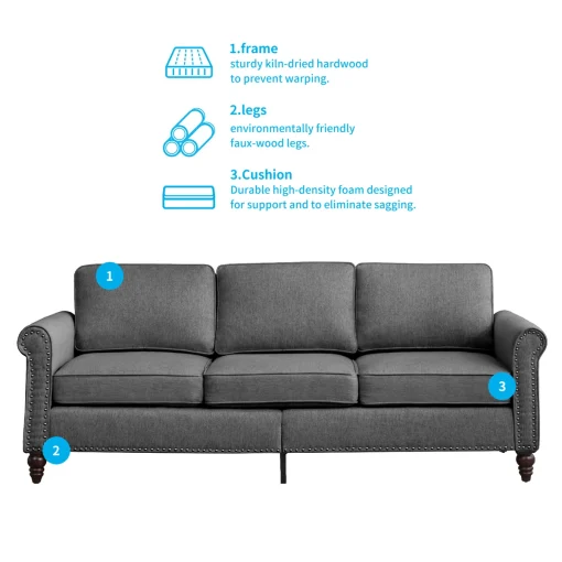 Set Sofa Tamu Shabbycic Modern Minimalis Kain Canvas