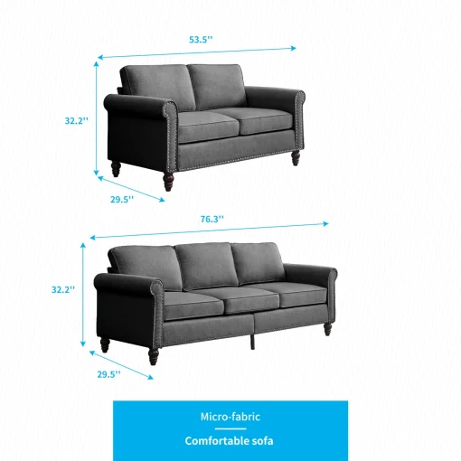 Set Sofa Tamu Shabbycic Modern Minimalis Kain Canvas