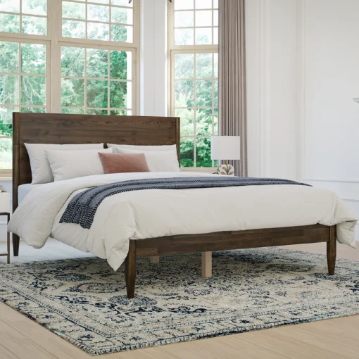 Tempat Tidur Kayu Jati Minimalis Modern Kekinian