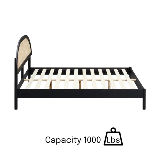 Tempat Tidur Rotan Kayu Jati Minimalis Modern Kekinian