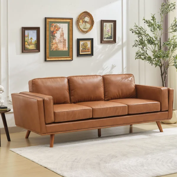 Vegan Sofa Tamu 3 Seater Minimalis