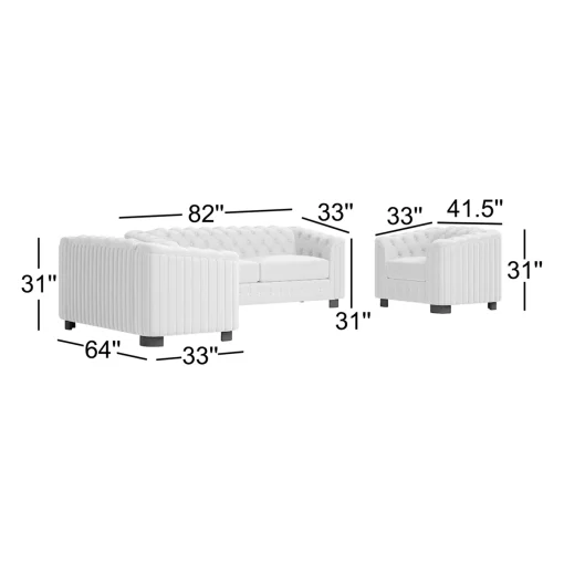Wandha Set Sofa Tamu Minimalis Modern Kain Beludru
