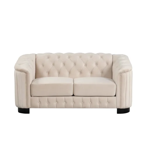 Wandha Set Sofa Tamu Minimalis Modern Kain Beludru