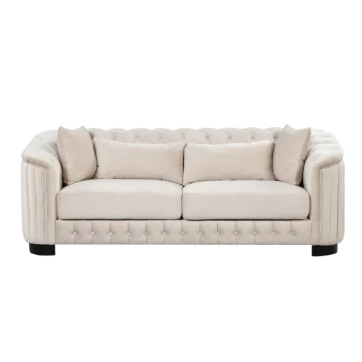 Wandha Set Sofa Tamu Minimalis Modern Kain Beludru