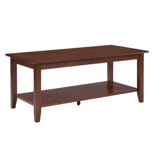Winston Meja Tamu Murah Kayu Jati Finishing Walnut