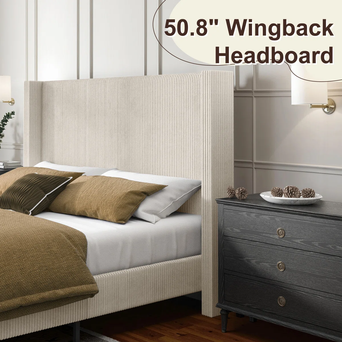 Wolden Tempat Tidur Jok Kain Beludru4