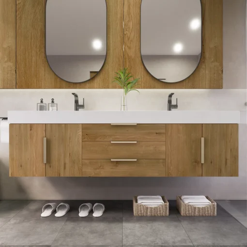 Arlo Wastafel Cabinet Kamar Mandi Hpl Minimalis Modern