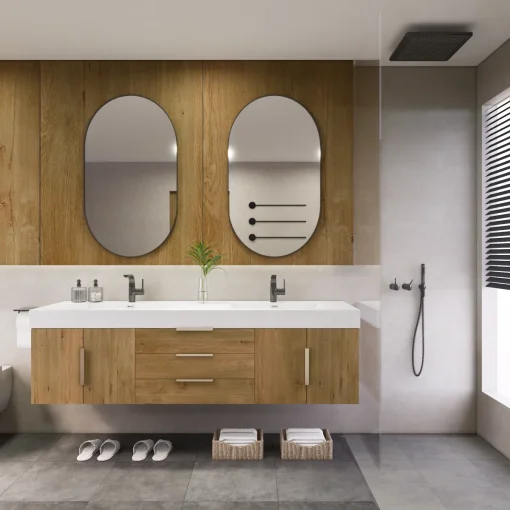Arlo Wastafel Cabinet Kamar Mandi Hpl Minimalis Modern