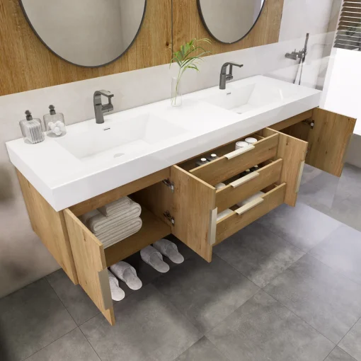 Arlo Wastafel Cabinet Kamar Mandi Hpl Minimalis Modern