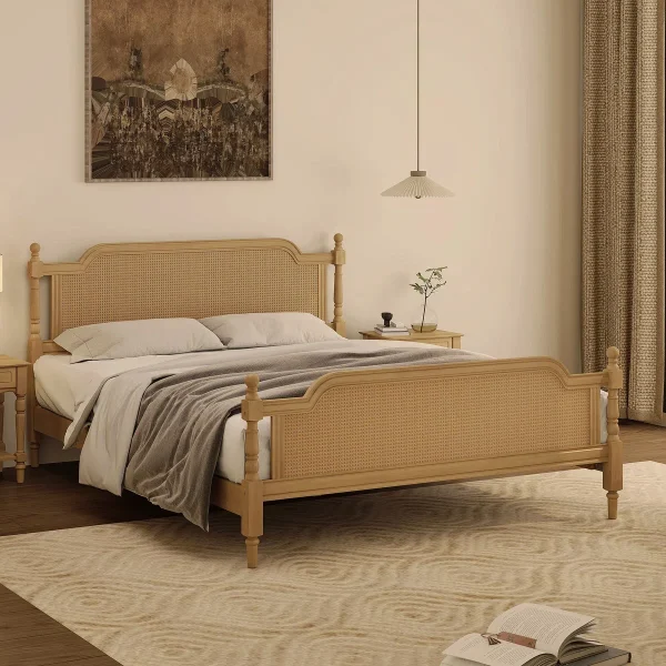Alcott Tempat Tidur Rotan Finihsing Bleaching