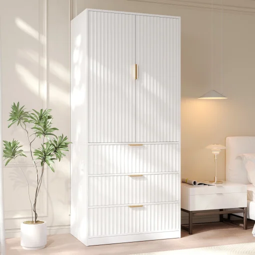 Amorre Lemari Pakaian 2 Pintu Cat Duco Desain Unik