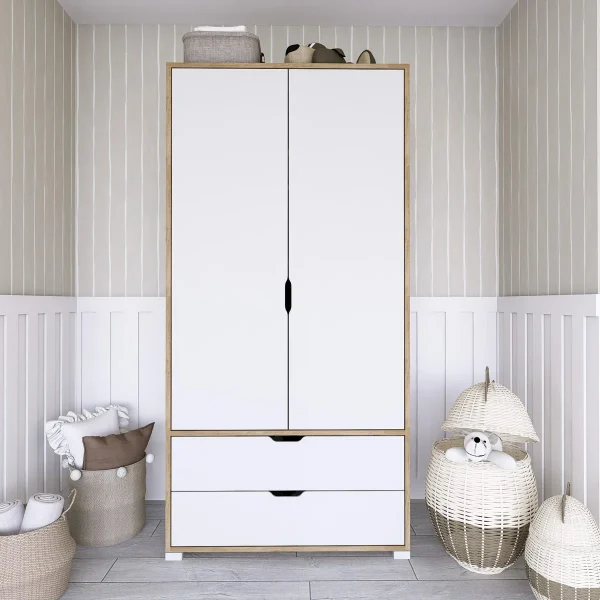 Andreinna Lemari Pakaian 2 Pintu Desain Minimalis
