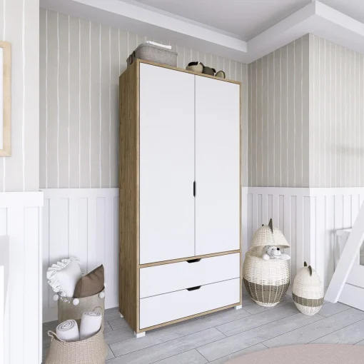 Andreinna Lemari Pakaian 2 Pintu Desain Minimalis