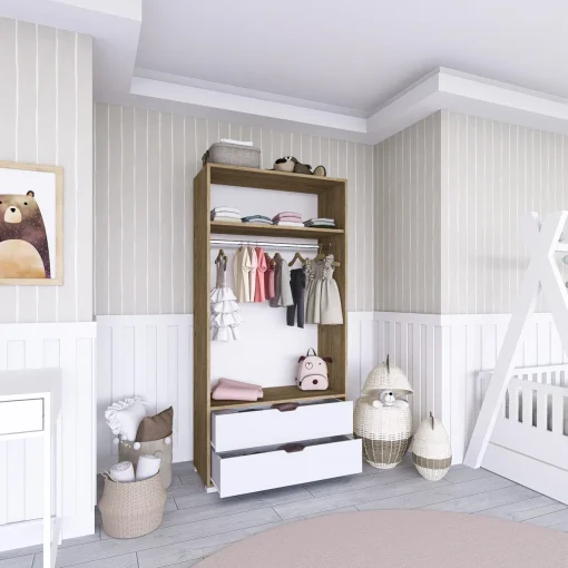 Andreinna Lemari Pakaian 2 Pintu Desain Minimalis
