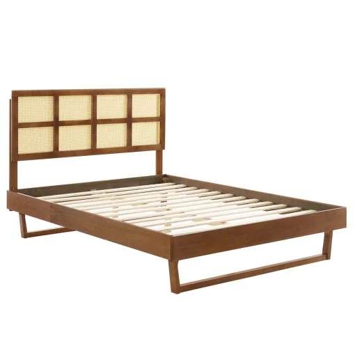 Angular Tempat Tidur Rotan Kayu Jati Desain Unik Terbaru