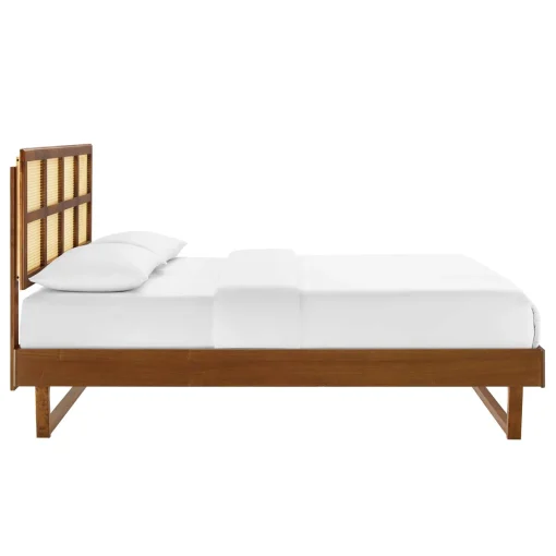 Angular Tempat Tidur Rotan Kayu Jati Desain Unik Terbaru