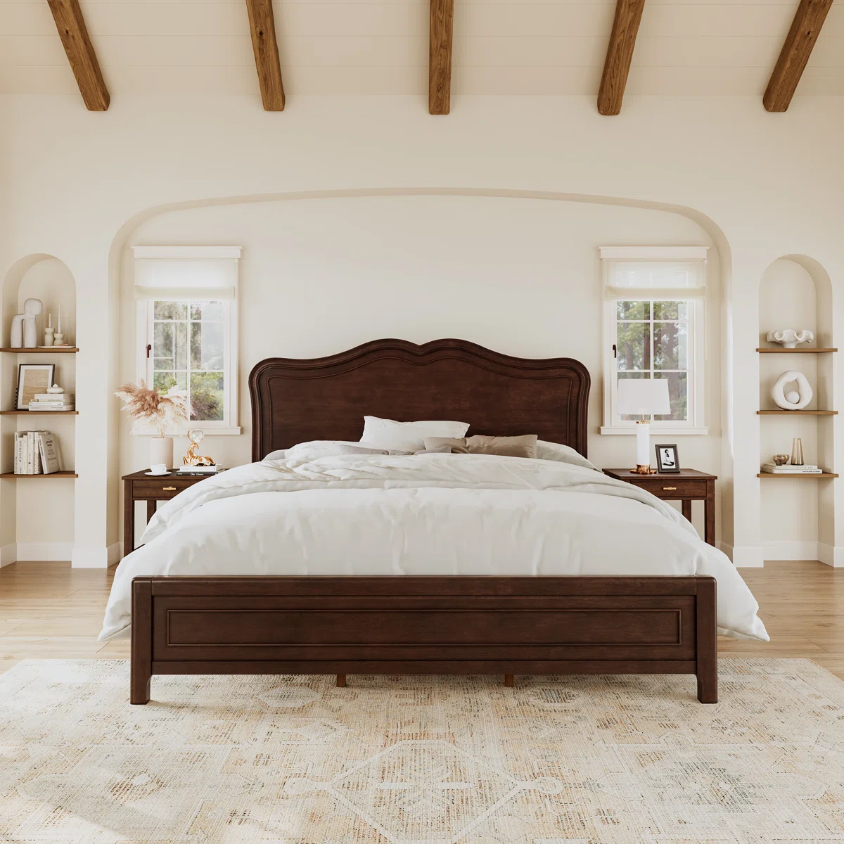 Annalia Tempat Tidur Kayu Jati Klasik Mewah