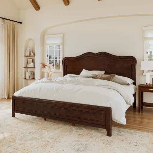Annalia Tempat Tidur Kayu Jati Klasik Mewah Modern