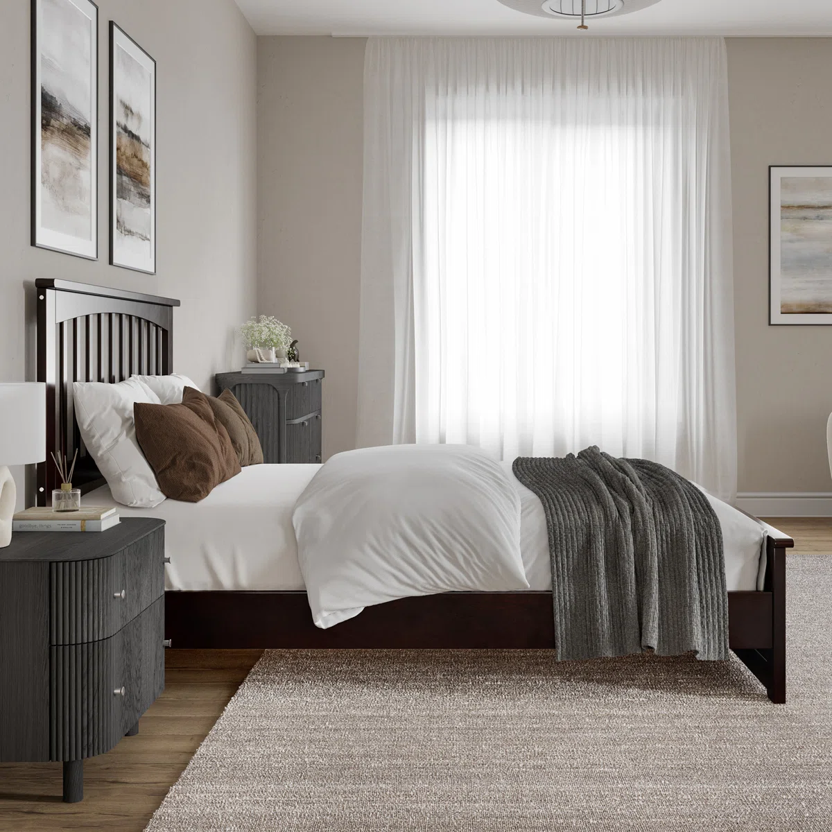 Aritra Tempat Tidur Kayu Jati Minimalis Modern4