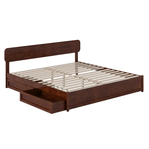Austin Tempat Tidur Berlaci Kayu Jati Minimalis Modern