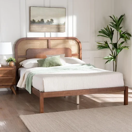 Baxtony Tempat Tidur Rotan Kayu Jati Minimalis