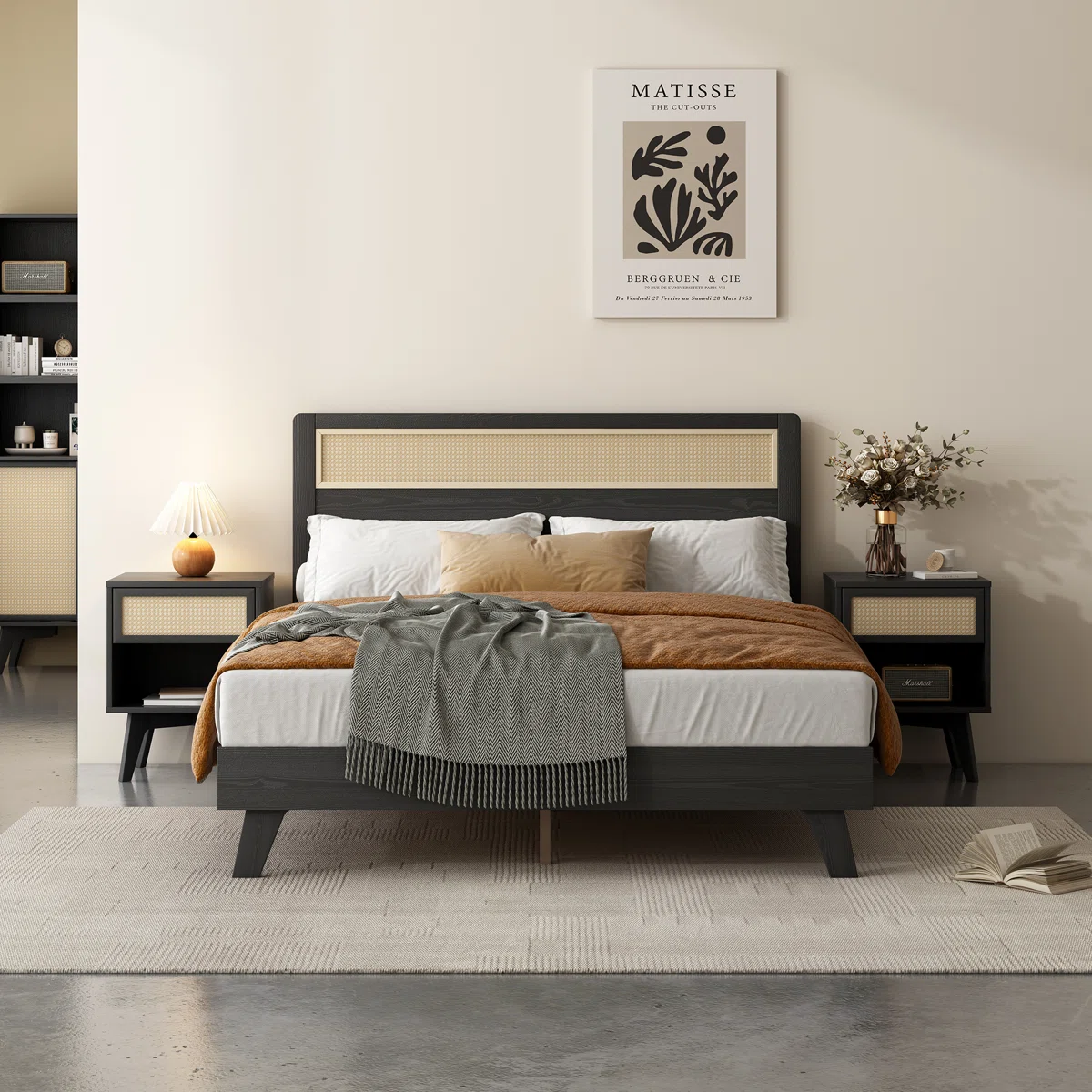 Bellanz Tempat Tidur Rotan Kayu Jati1
