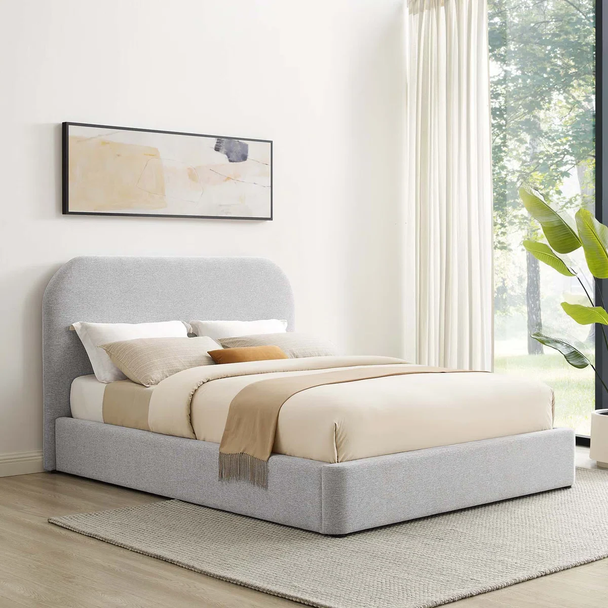 Bellena Tempat Tidur Jok Kain Minimalis