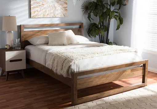 Benny Tempat Tidur Kayu Jati Solid Minimalis Modern