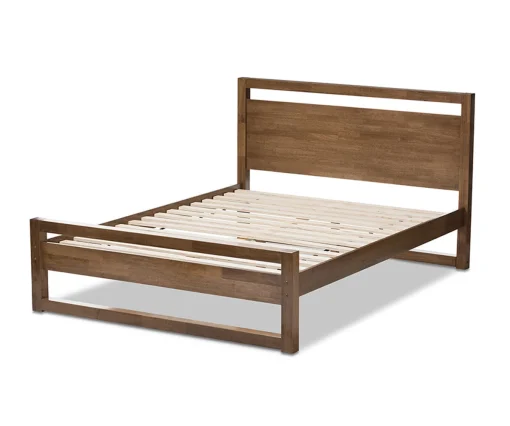 Benny Tempat Tidur Kayu Jati Solid Minimalis Modern