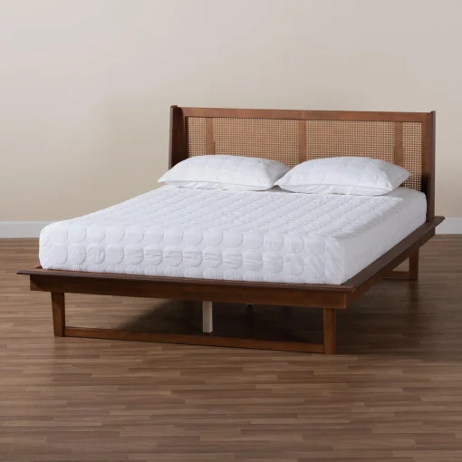 Bricellyn Tempat Tidur Rotan Kayu Jati Minimalis