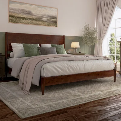 Bromyn Tempat Tidur Retro Kayu Jati Minimalis
