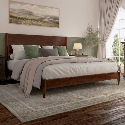 Bromyn Tempat Tidur Retro Kayu Jati Minimalis Terbaru