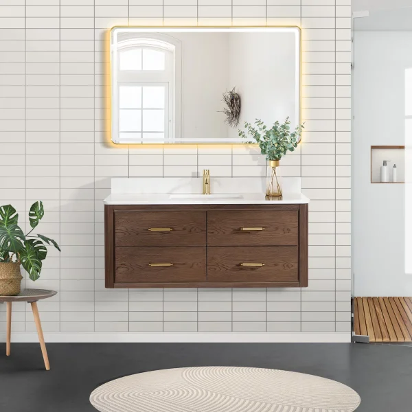 Cristo Wastafel Kamar Mandi Kayu Jati Minimalis Modern