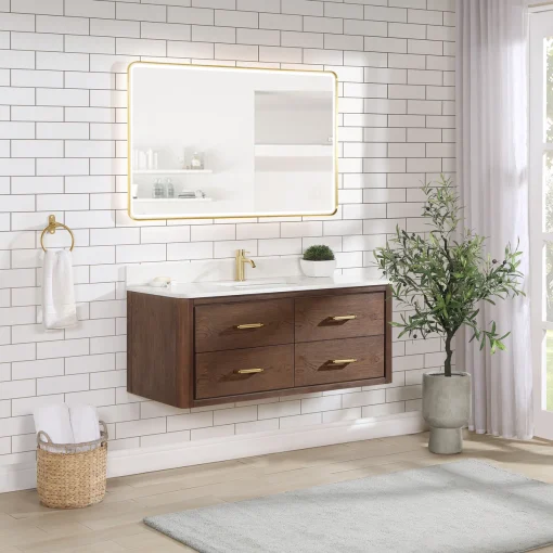 CRISTO Wastafel Kamar Mandi Kayu Jati Minimalis Modern