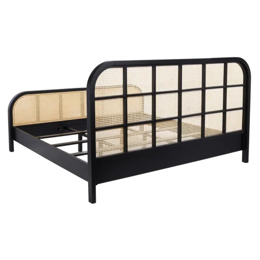 Canoyra Tempat Tidur Rotan Minimalis Modern Kayu Jati