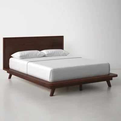 Capricorn Tempat Tidur Scandinavian Kayu Jati Solid