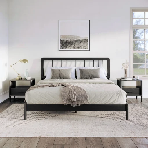 Catherine Tempat Tidur Kayu Jati Minimalis Modern
