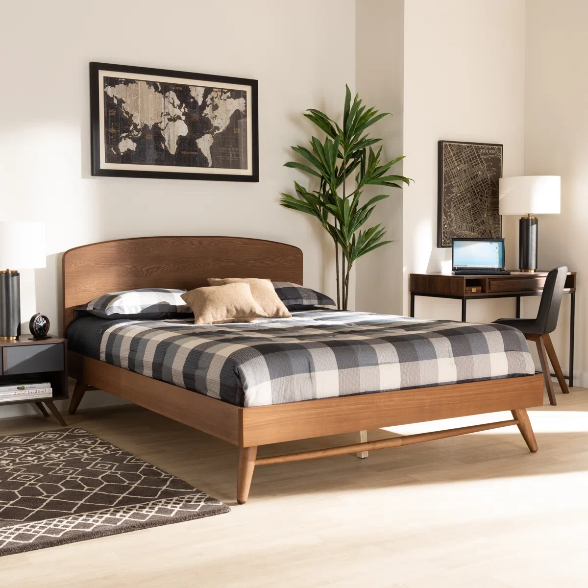 Charlles Tempat Tidur Retro Kayu Jati Minimalis
