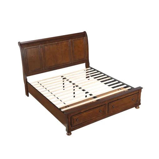 Charltony Tempat Tidur Laci Kayu Jati Desain Klasik Minimalis