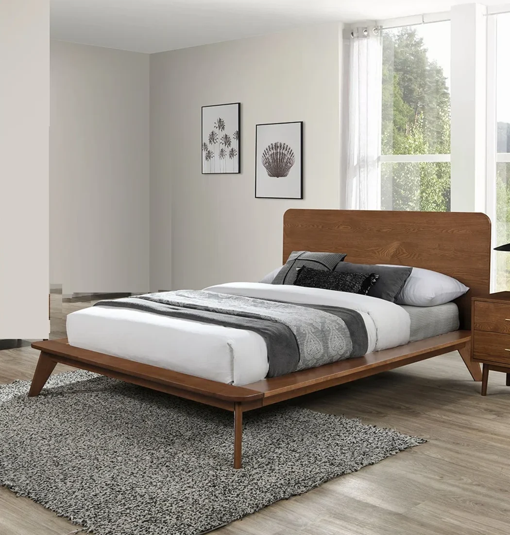 Corrigan Tempat Tidur Scandinavian Kayu Jati1