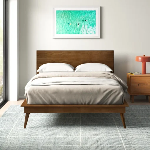 Defazio Tempat Tidur Retro Kayu Jati Minimalis Modern