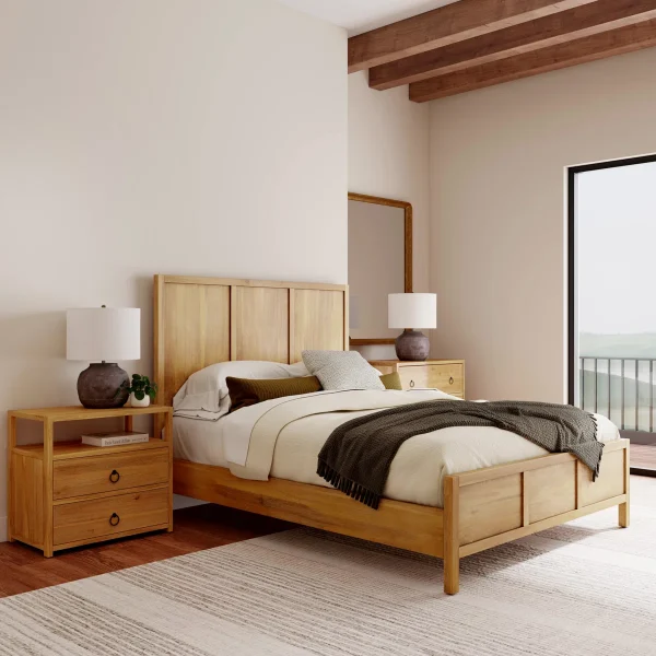 Ellino Tempat Tidur Kayu Jati Minimalis