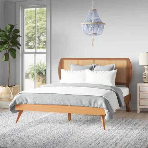 Emily Tempat Tidur Kombinasi Rotan Desain Minimalis