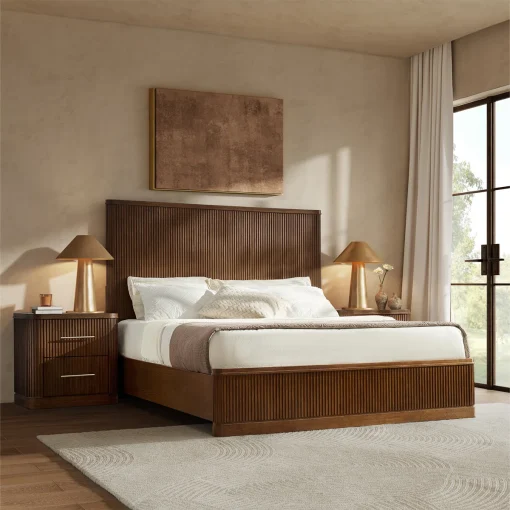 Ericka Tempat Tidur Kayu Jati Solid Mewah Minimalis