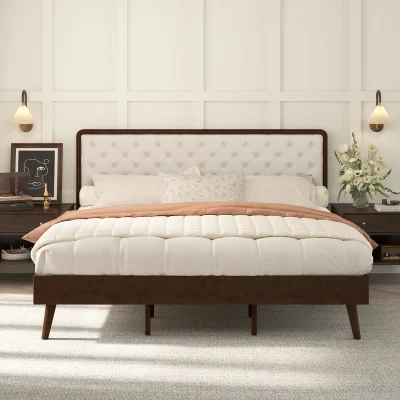 George Tempat Tidur Jok Kain Minimalis Modern