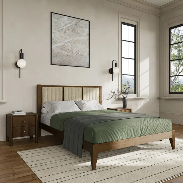 Henry Tempat Tidur Headboard Jok Kain Minimalis Modern