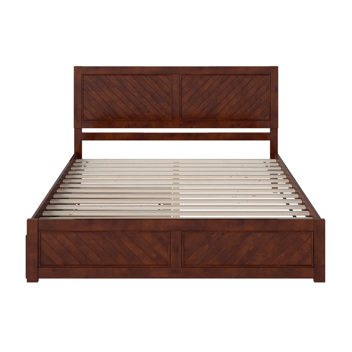Jeinny Tempat Tidur Double Bed Kayu Jati Minimalis5